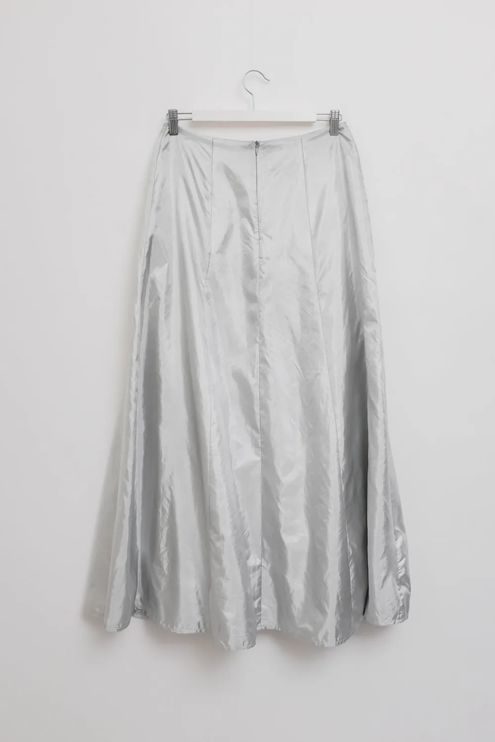 0060_ASTRO SILVER METALLIC VINTAGE SKIRT