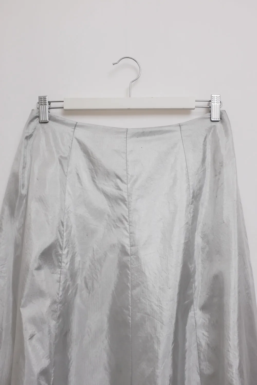 0060_ASTRO SILVER METALLIC VINTAGE SKIRT