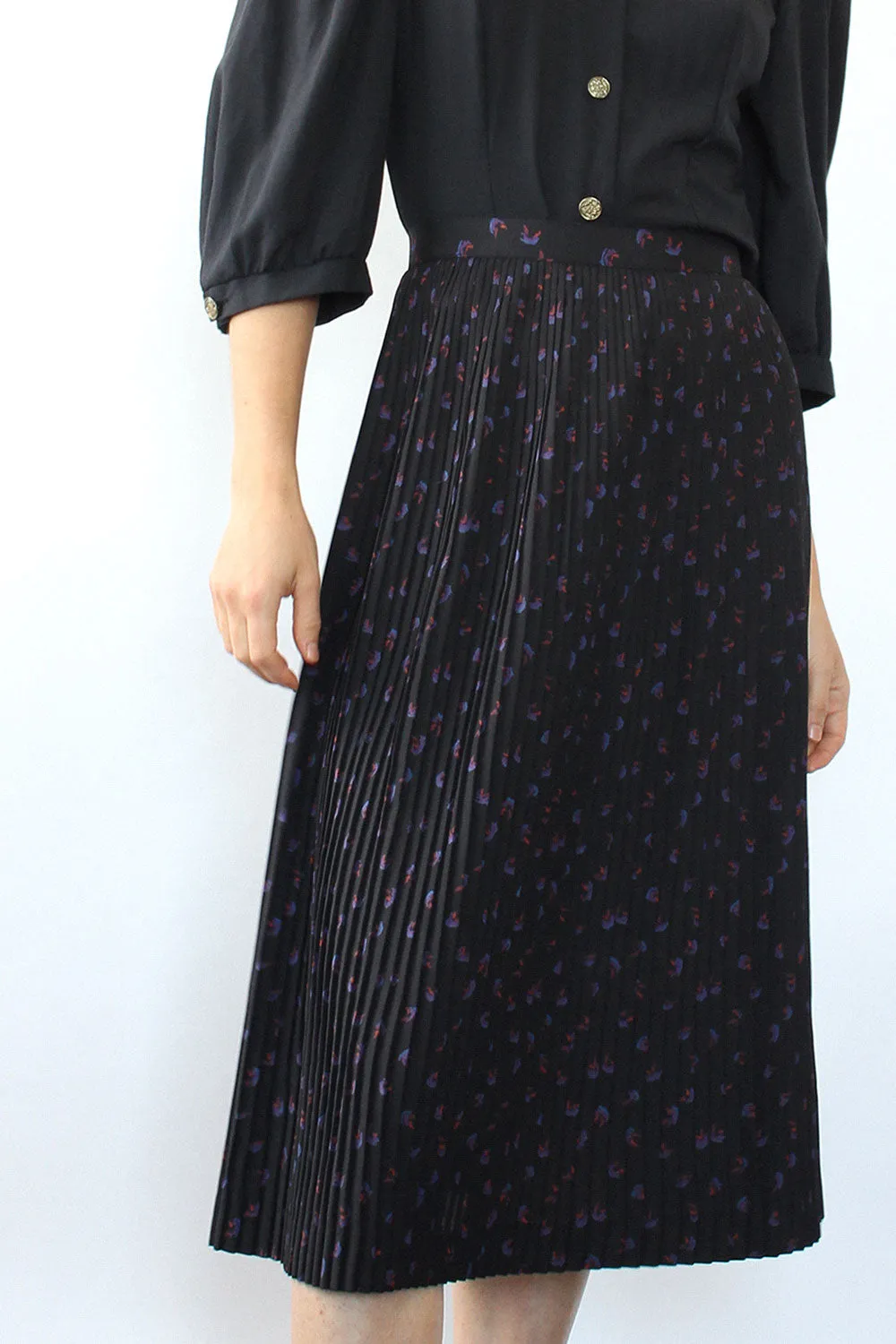 Accordion Pleat Motif Skirt S