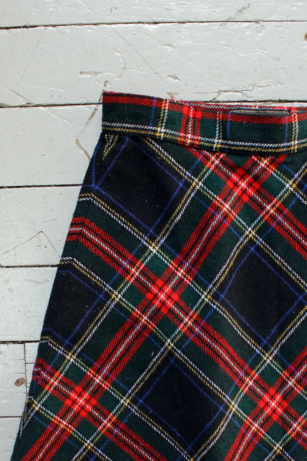 Alicia Plaid Mini Skirt M