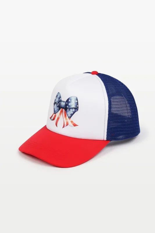 Americana Bow Trucker Hat