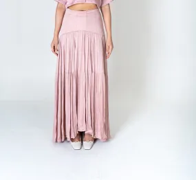 Bamboo Modal Silk Skirt Pink