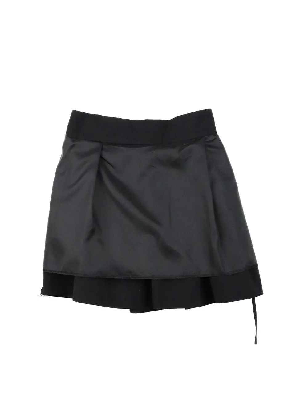 Banding Strap Cotton Mini Skirt OM425