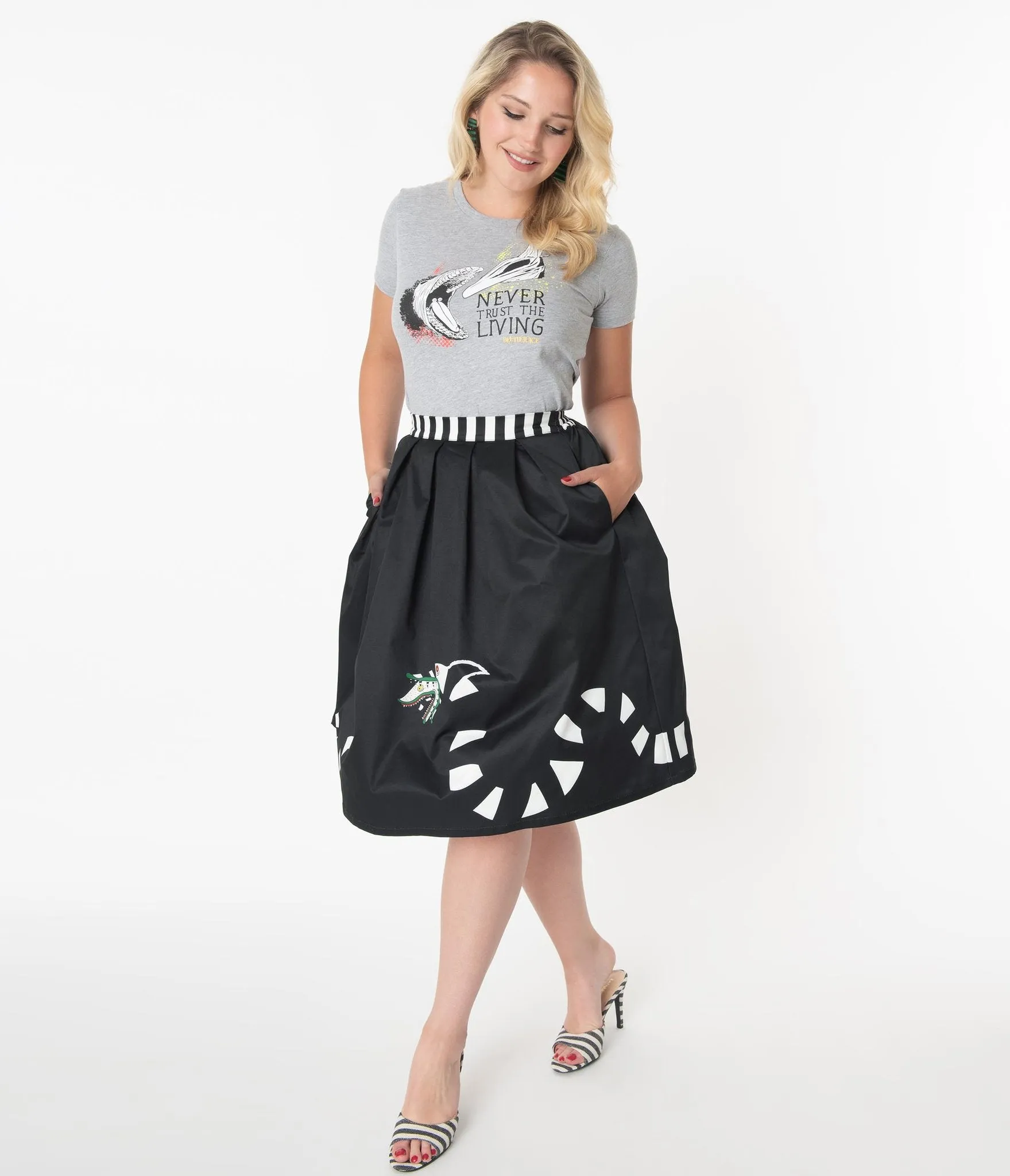 Beetlejuice Sandworm Jayne Swing Skirt