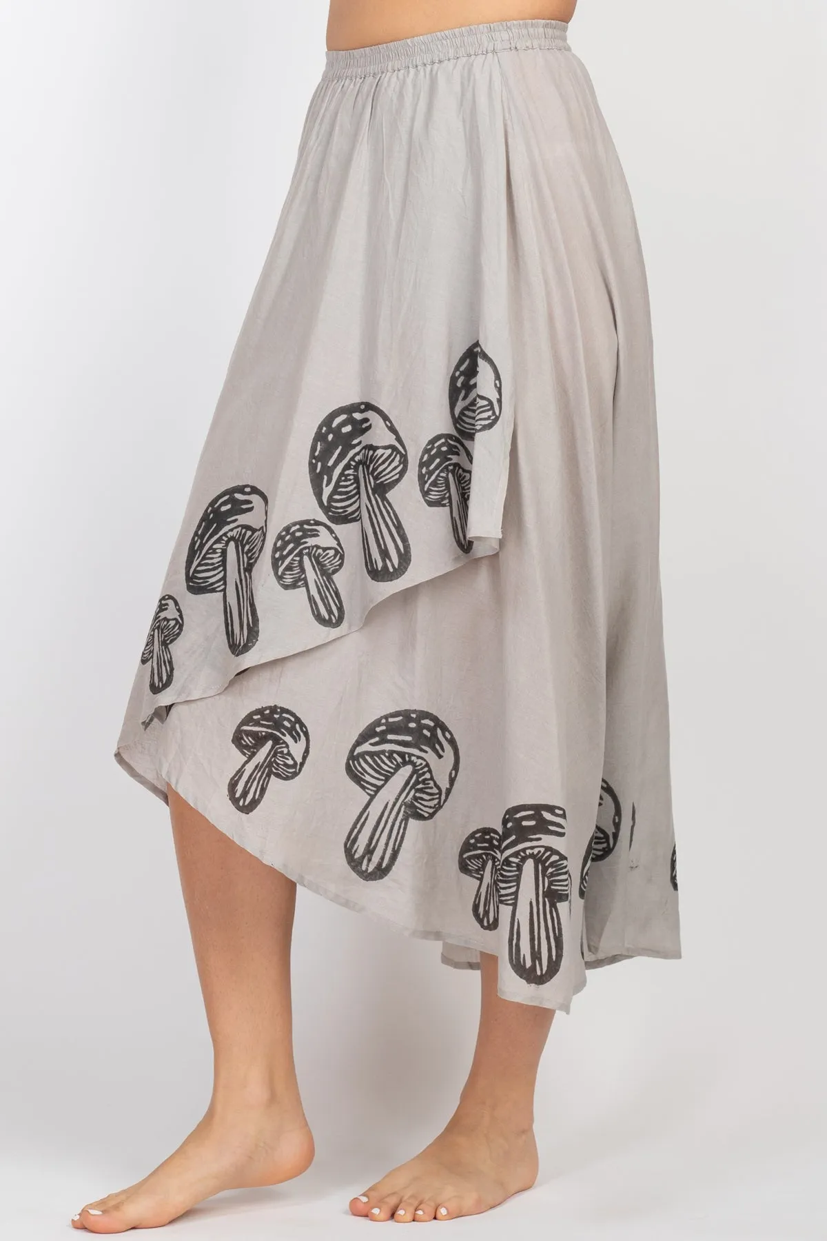 Blockprinted Flowy Circle Skirt