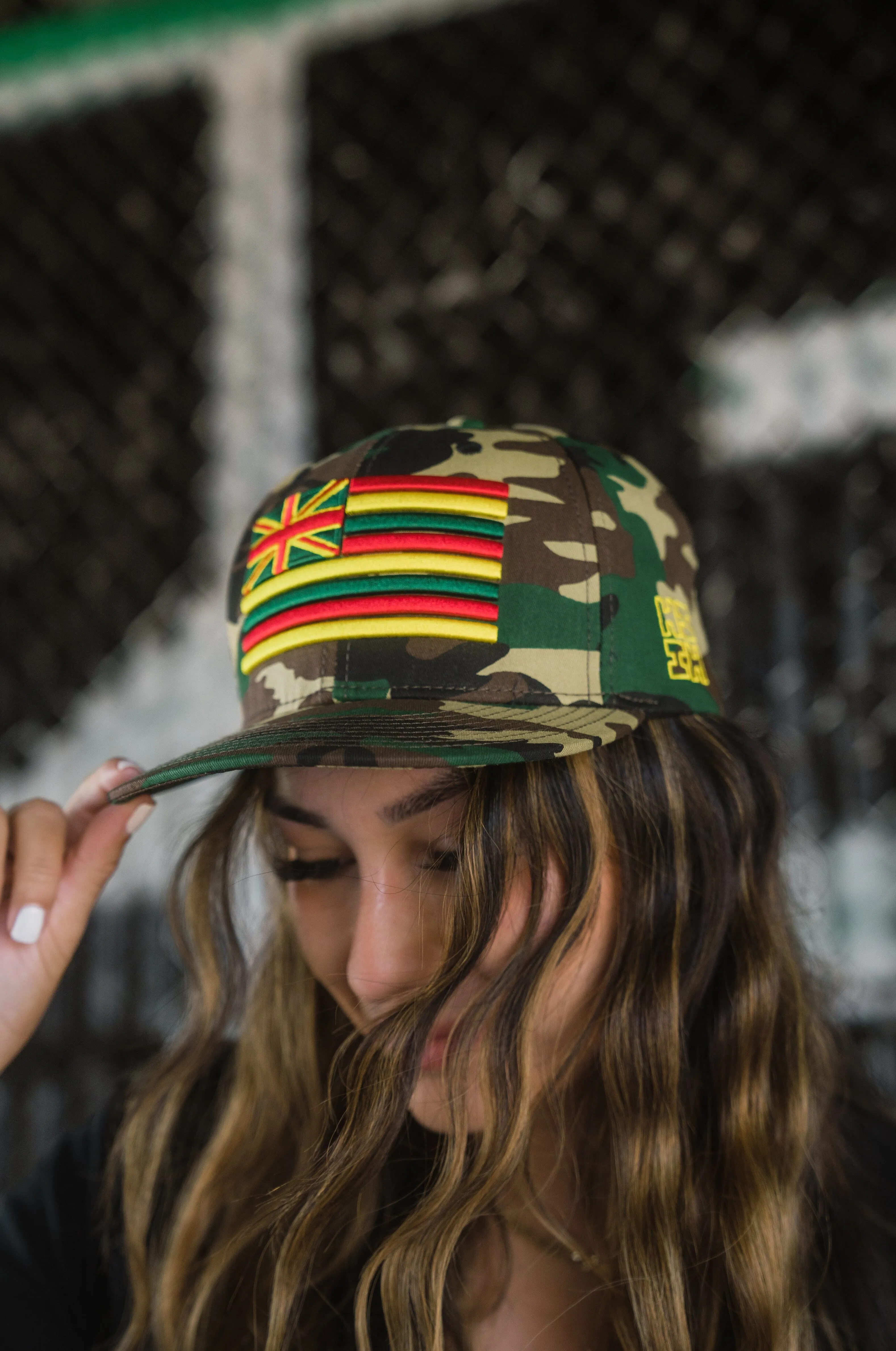 CAMO RASTA FLAG HAT