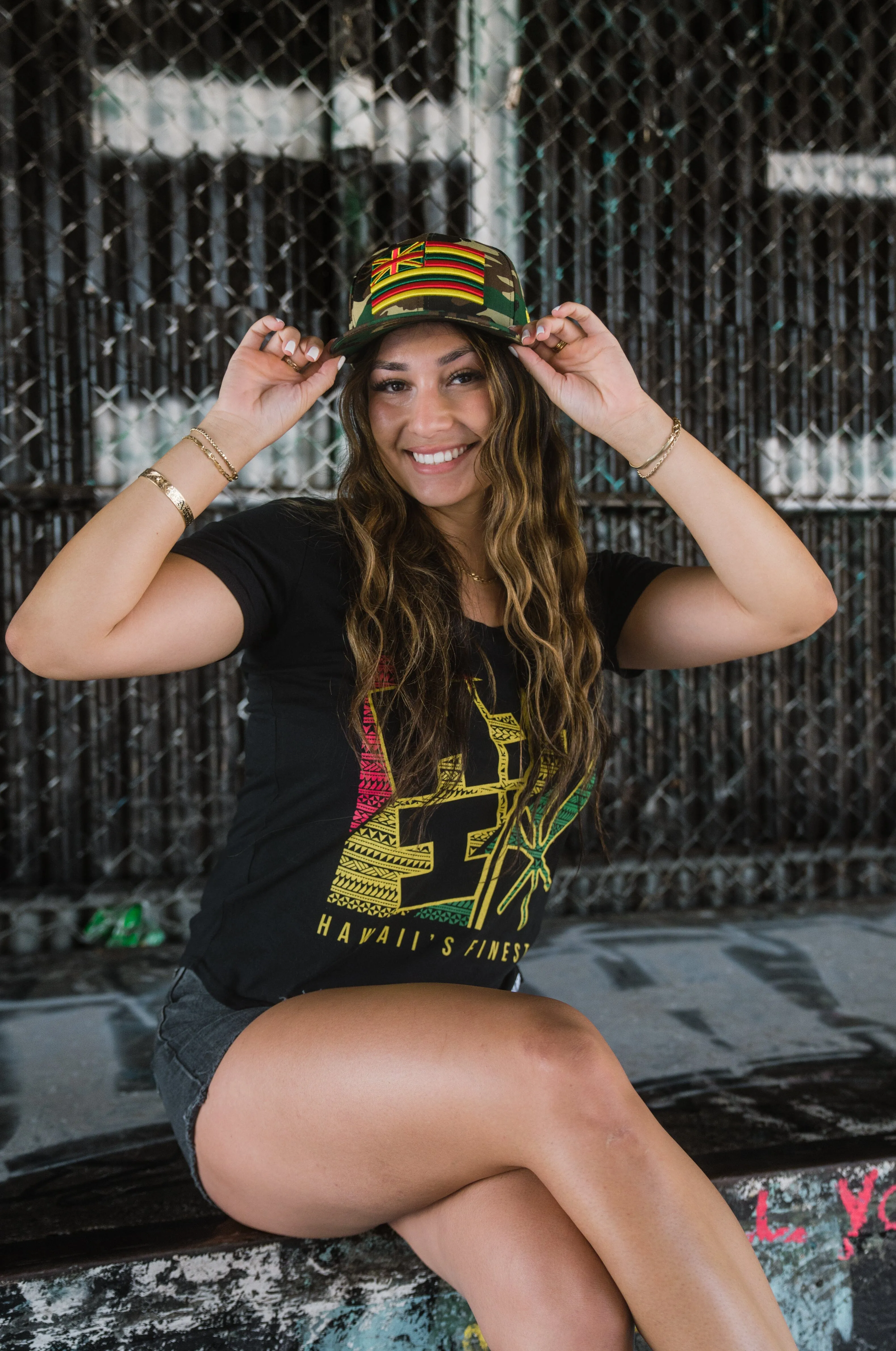 CAMO RASTA FLAG HAT