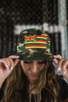 CAMO RASTA FLAG HAT