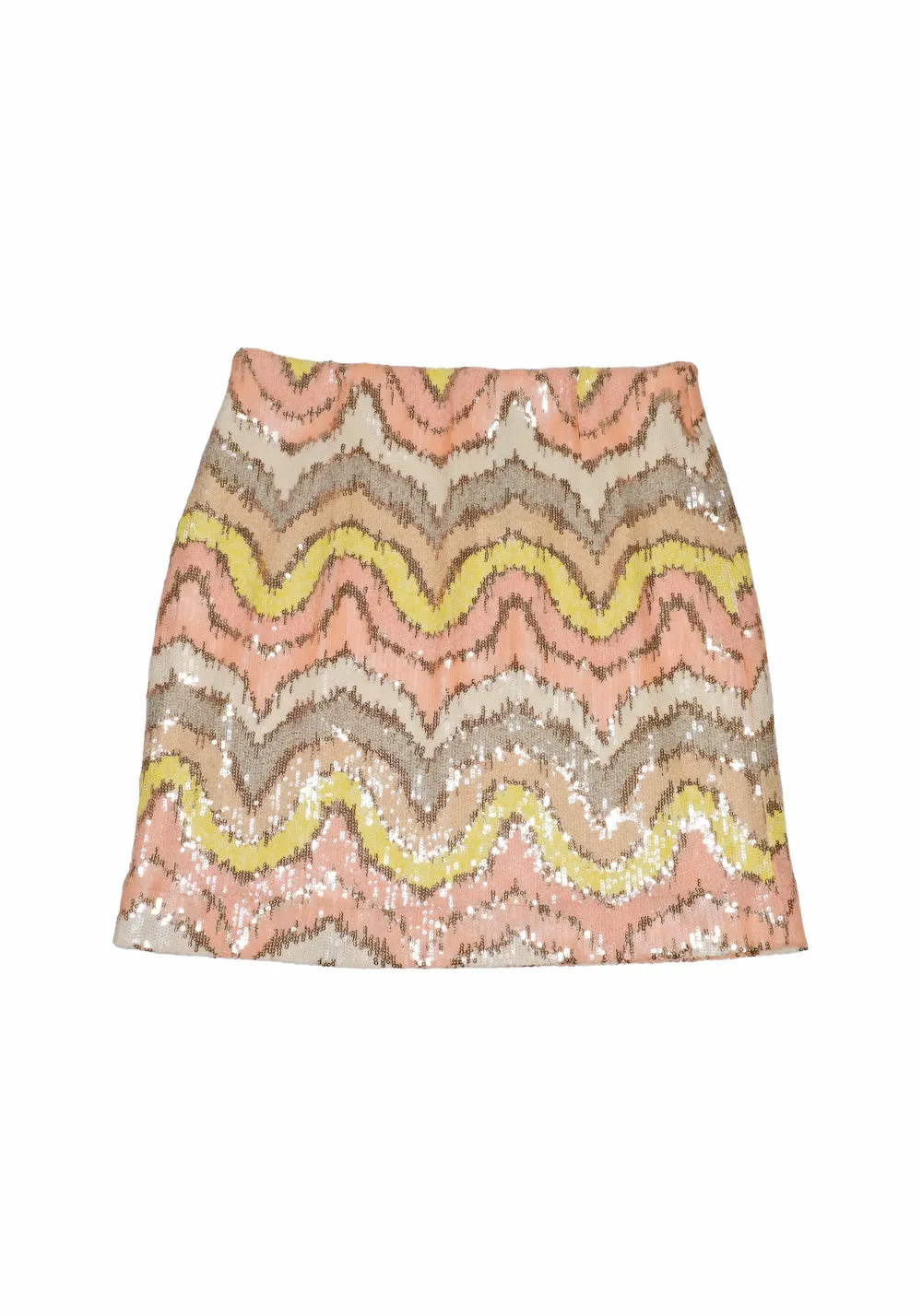 Seductive Cathleen Skirt with Pastel Sequins