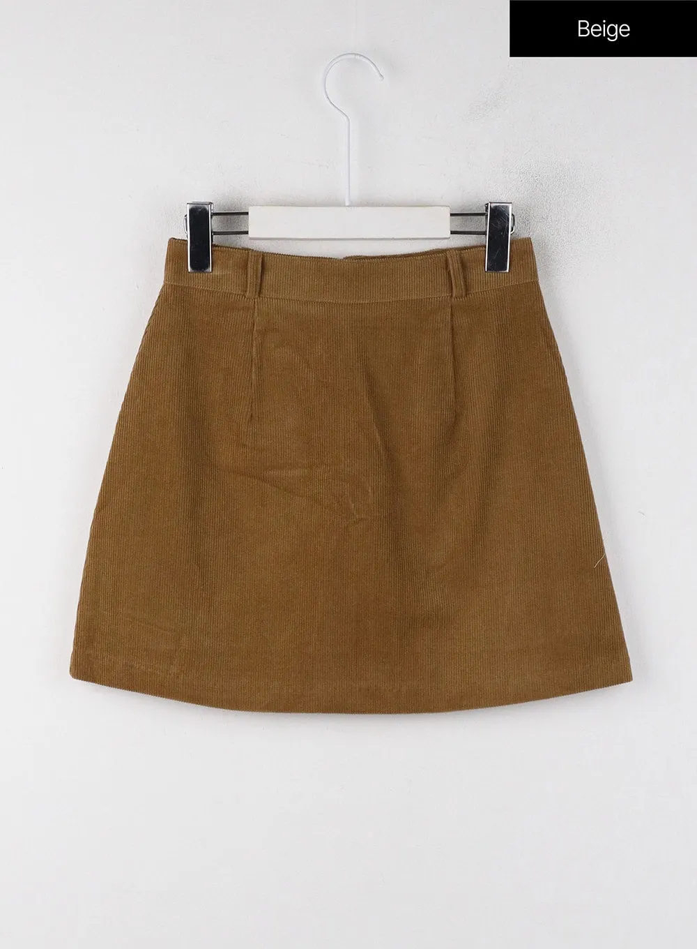 Corduroy Middle Waist Mini Skirt OJ405