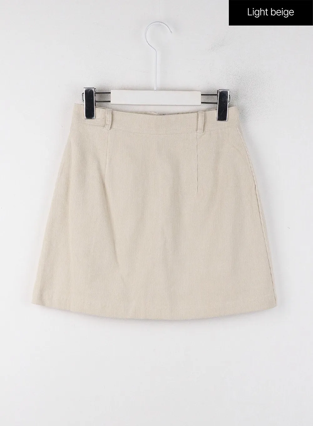 Corduroy Middle Waist Mini Skirt OJ405