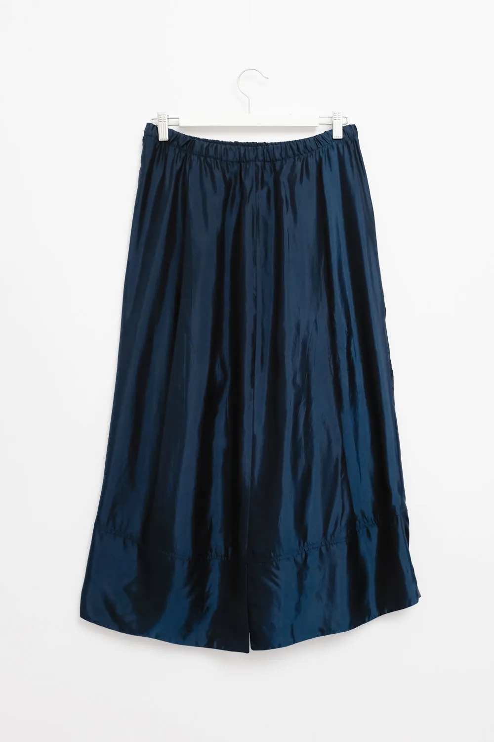 CUPRO YUKAI SATIN NIGHTBLUE SKIRT