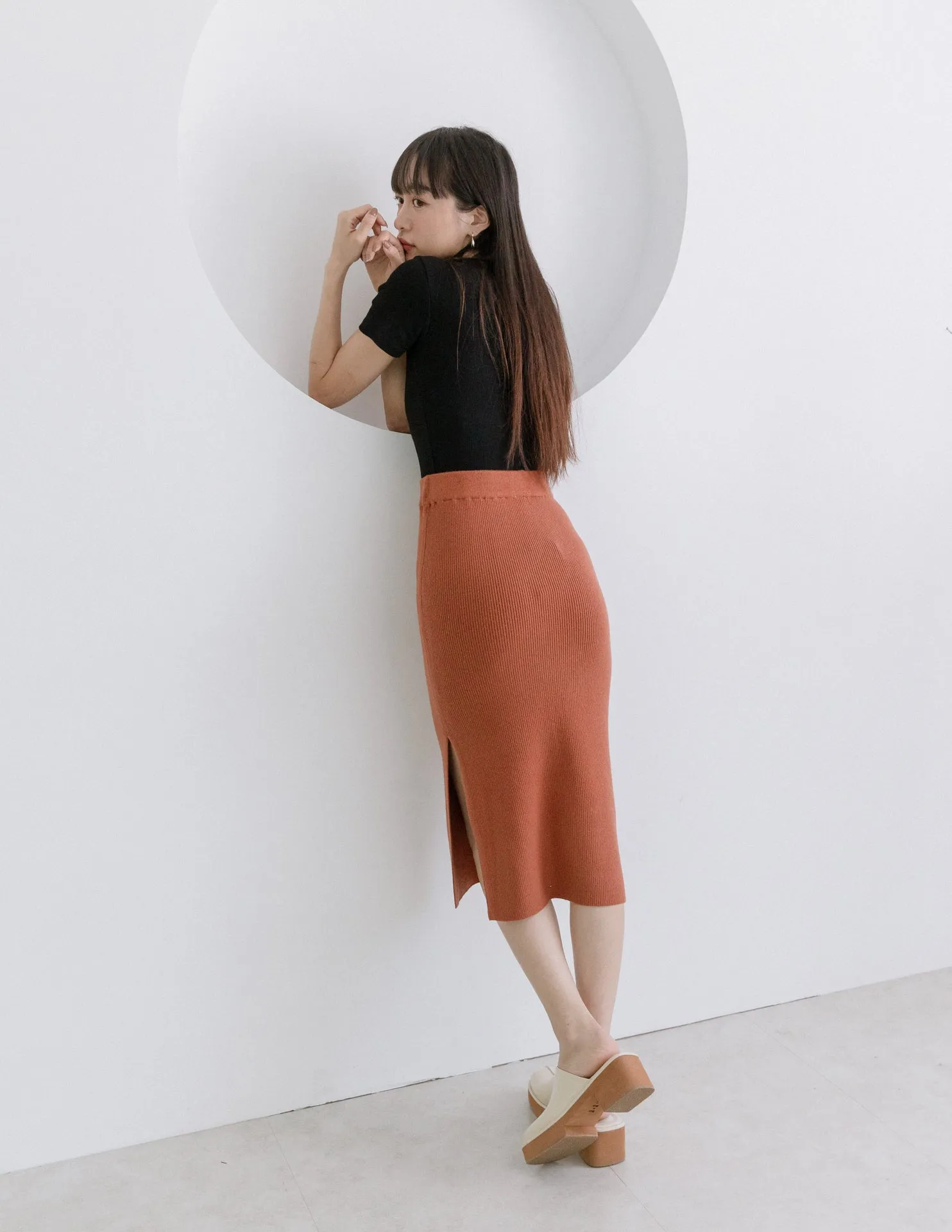 Eliza Skirt in Rust