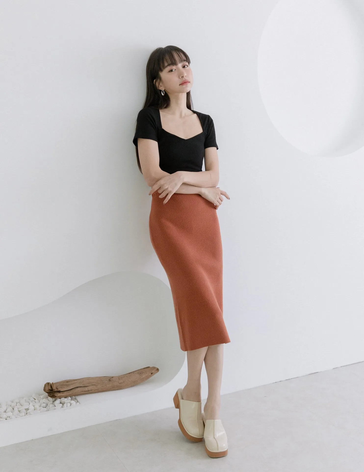 Eliza Skirt in Rust