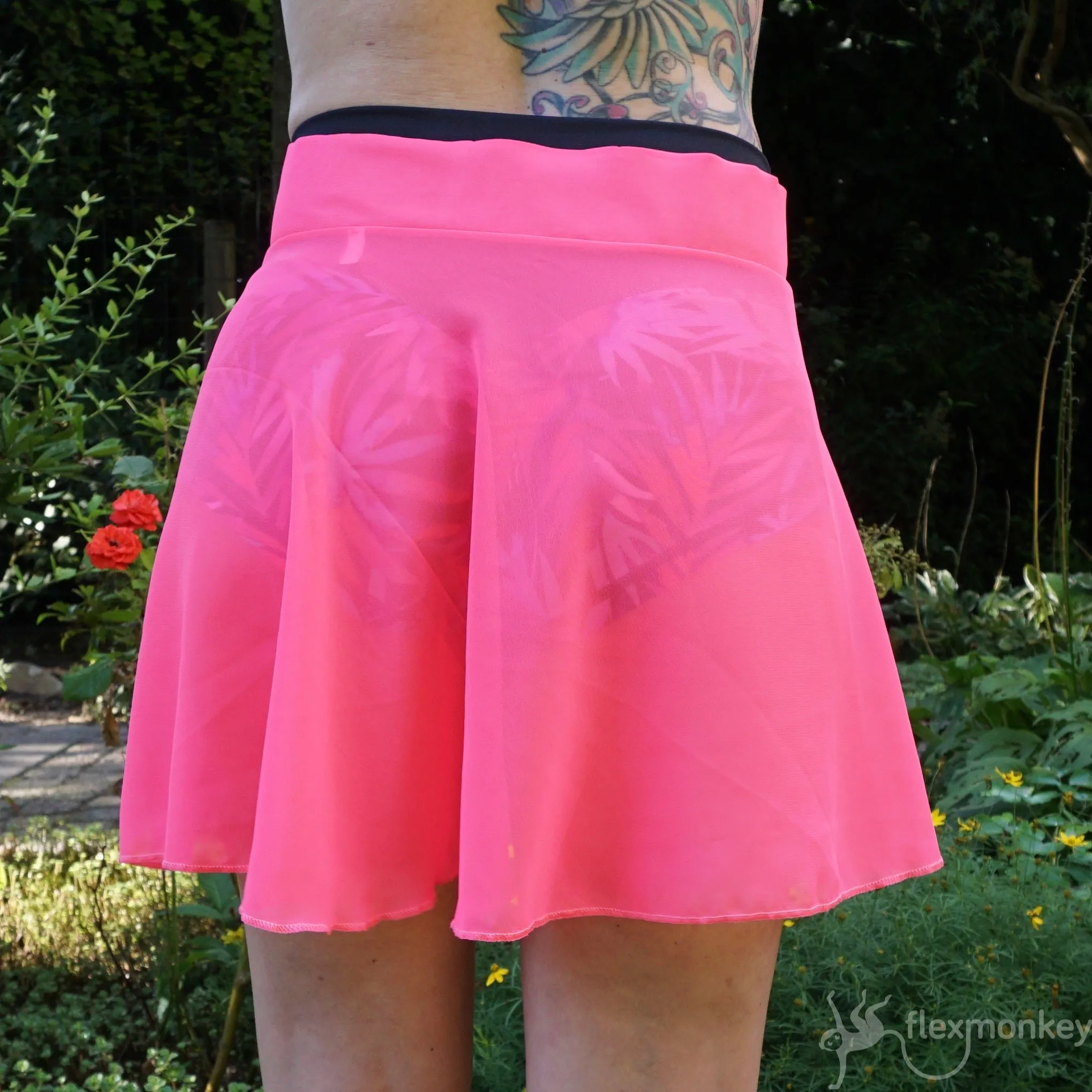 Flexmonkey Poledance skirt short 'Fuchsia'