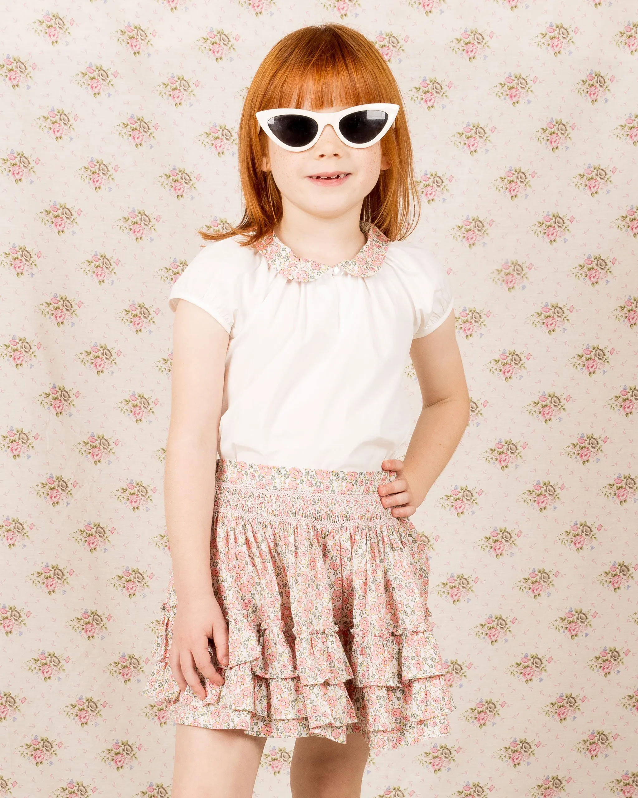 Girls Smocked Skirt - Hanna