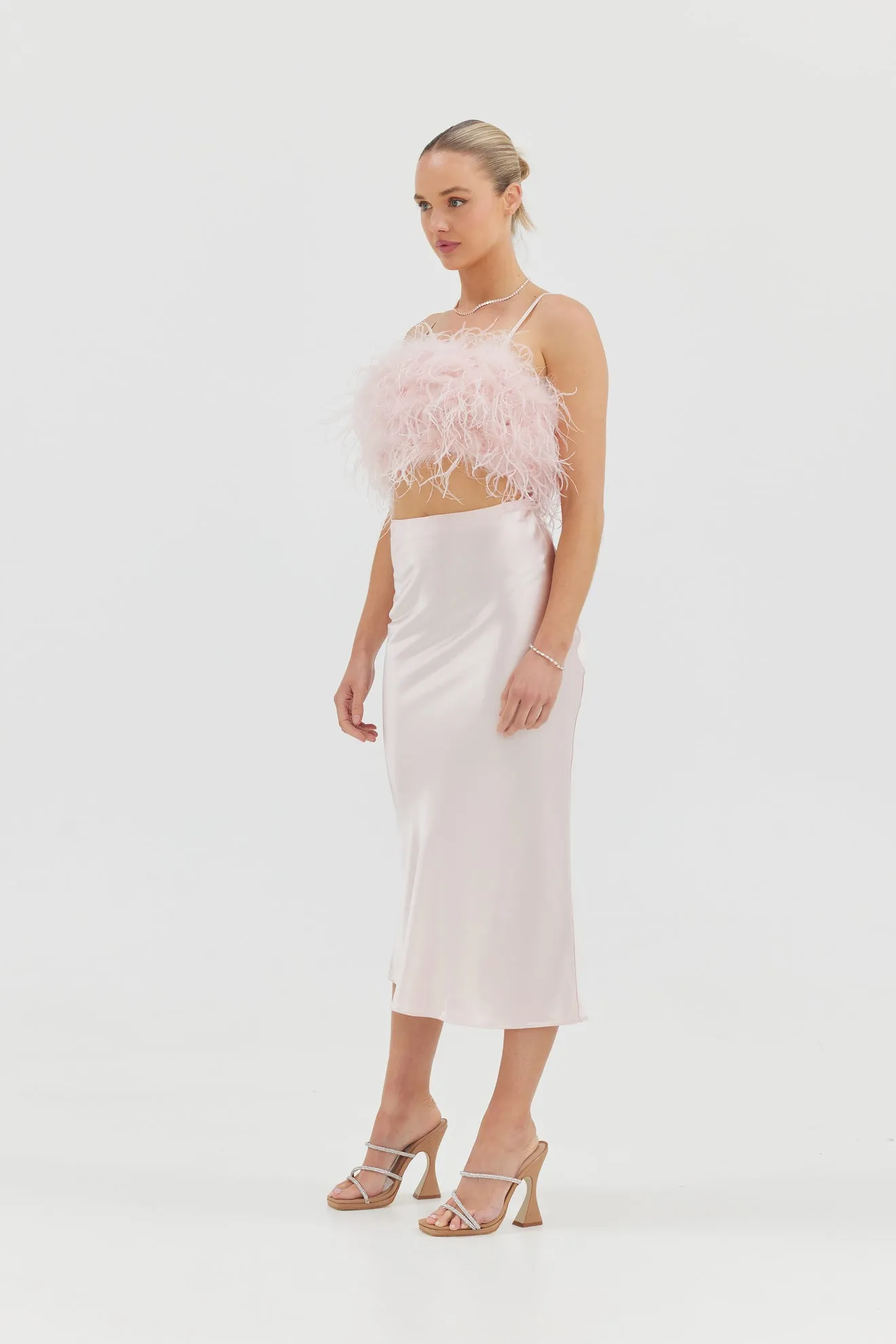 Chic Blush Pink Harlow Skirt for Effortless Style and Elegance