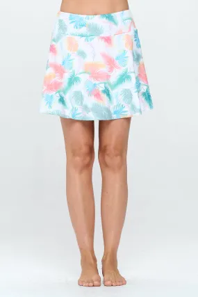 Hawai - Tropical Leaves - Rib Skirt