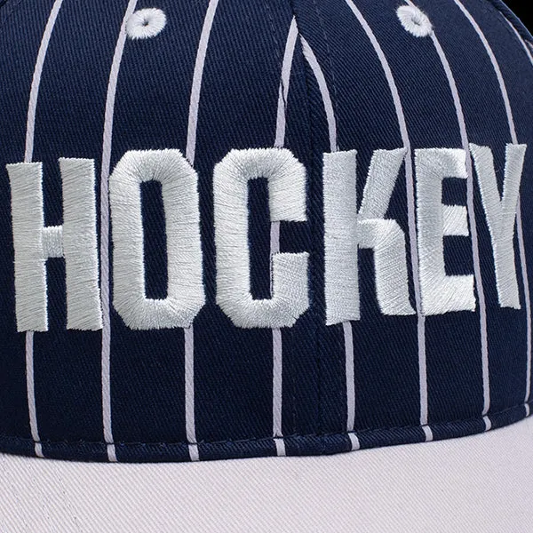 Hockey Pinstriped Hat Navy