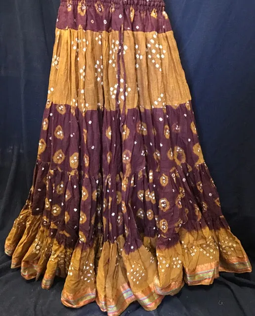 Indian Tie-Dye Bandhani Skirt