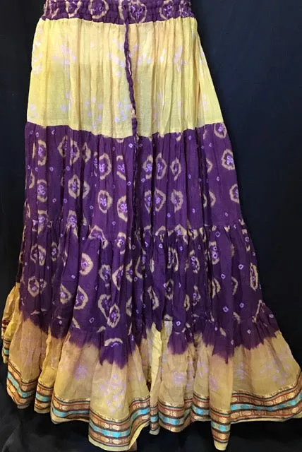 Indian Tie-Dye Bandhani Skirt