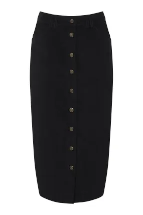 ISABEL - Organic Cotton Skirt Black