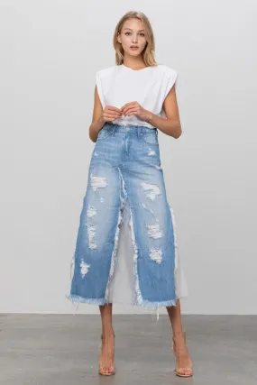 LONG LENGTH DENIM SKIRT