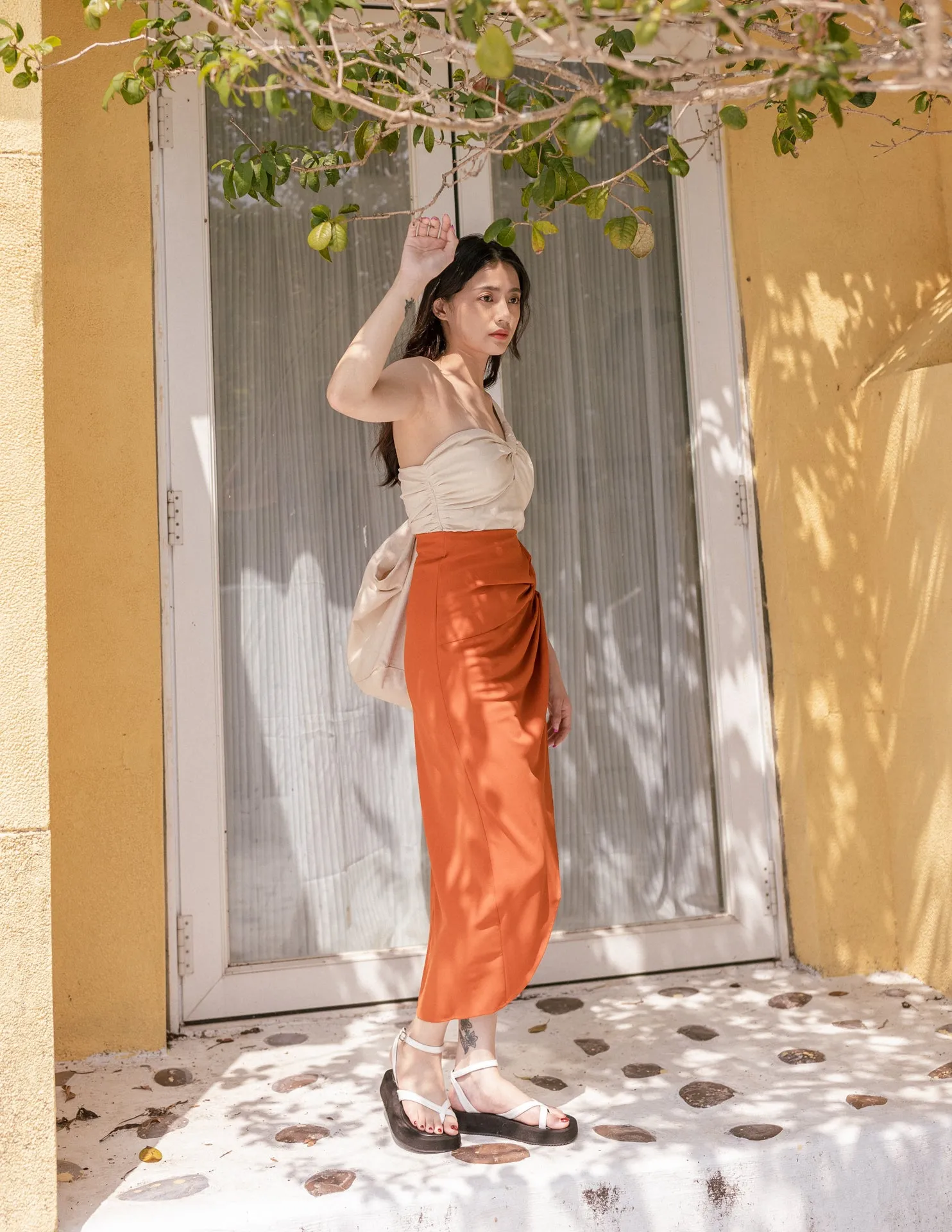 Maribel Skirt in Terracotta