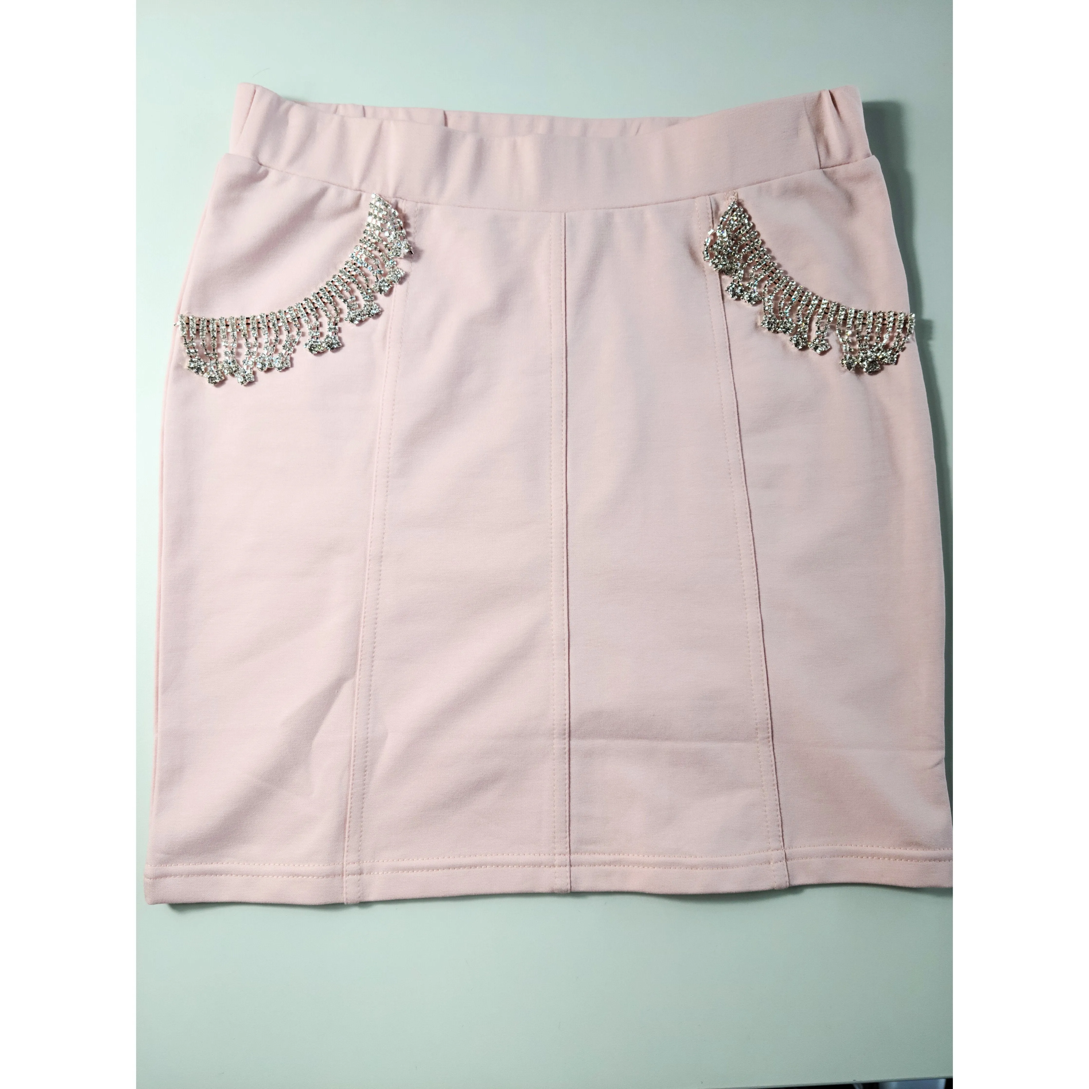 Neesa Diamond Skirt Set - Pink