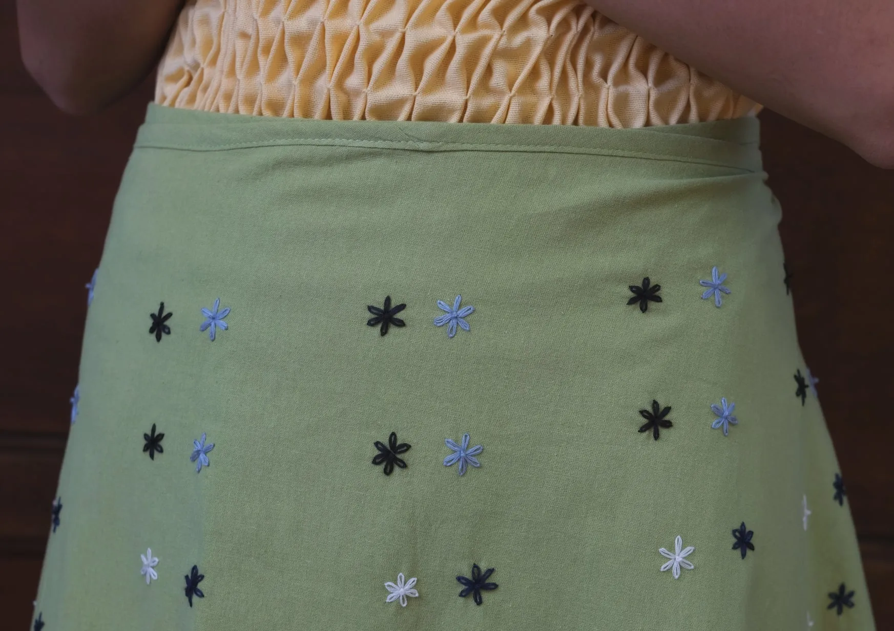 nini skirt - avocado green