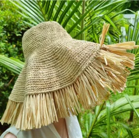 Raffia Crochet Hat