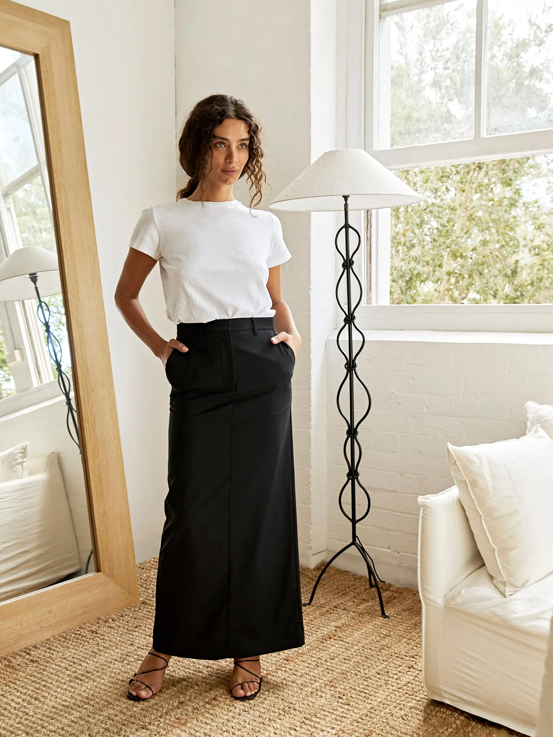 Relaxed Tailored Skirt