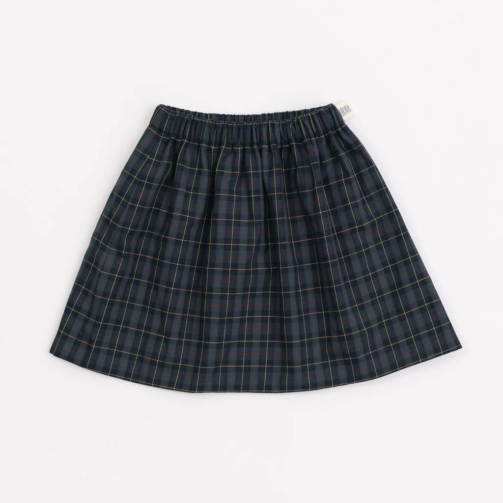 Reversible Skirt in Mistletoe Plaid