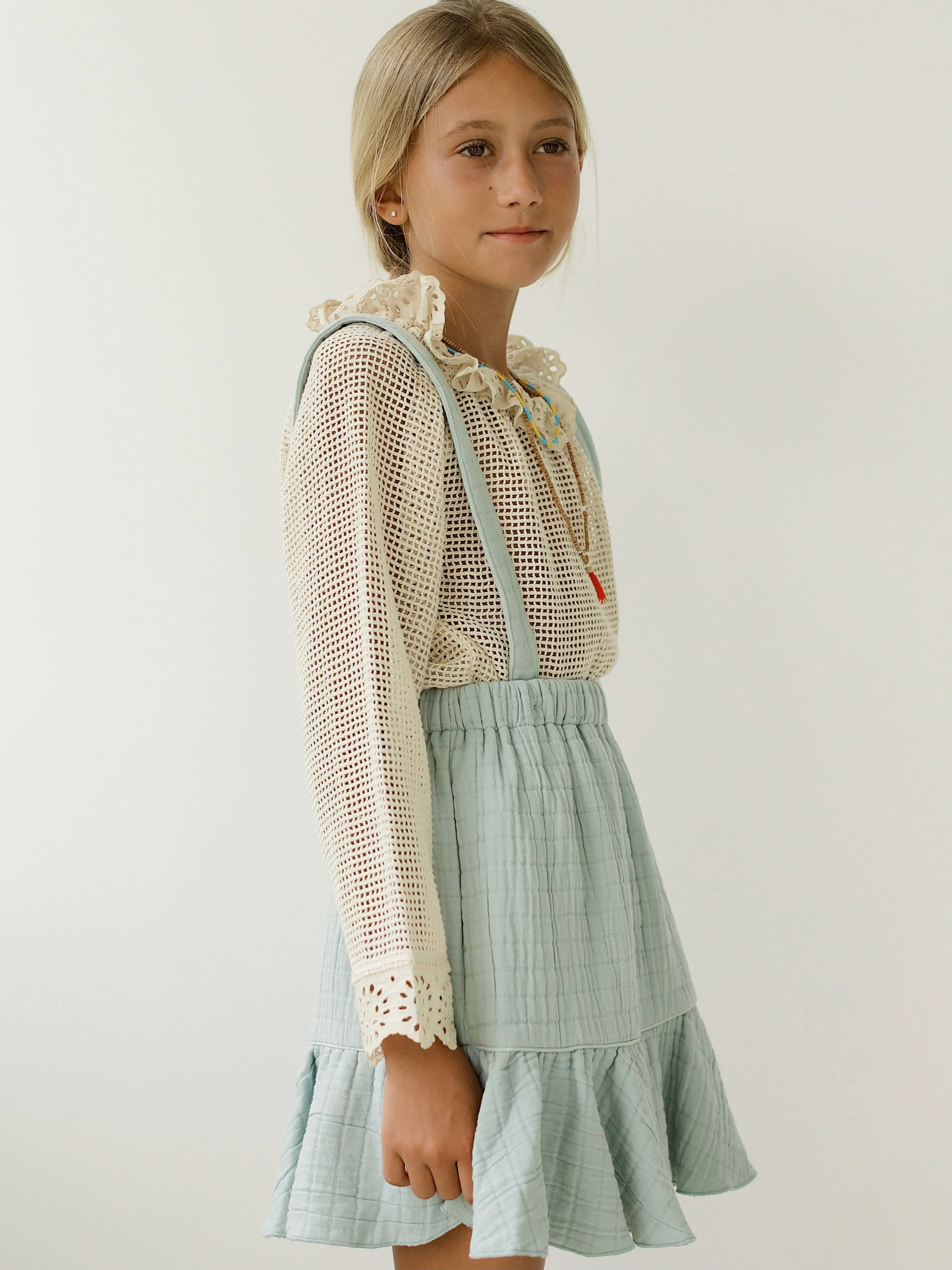 ROMEO SKIRT | DUCK EGG BLUE