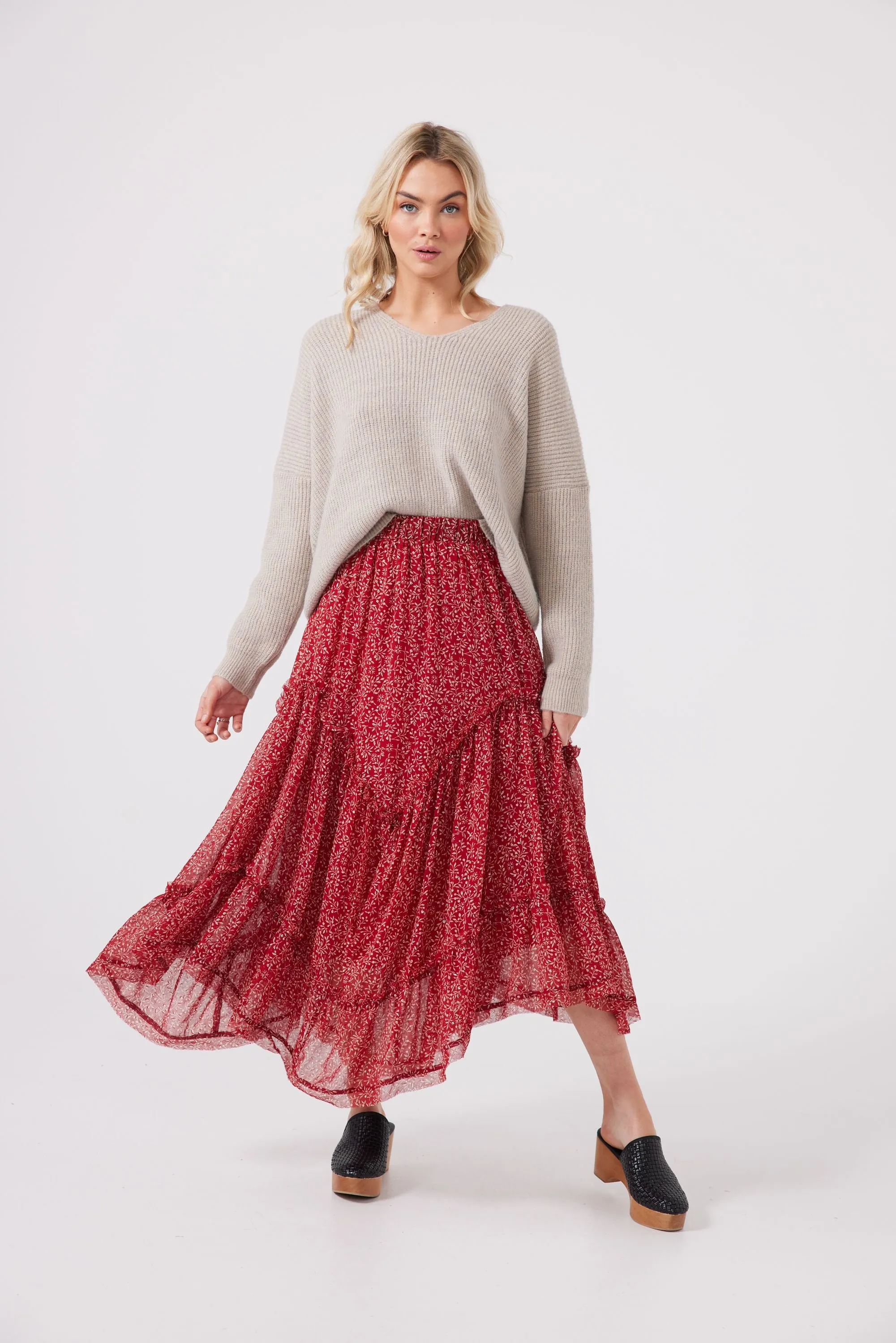 Sabrina Skirt (Red Mystic)