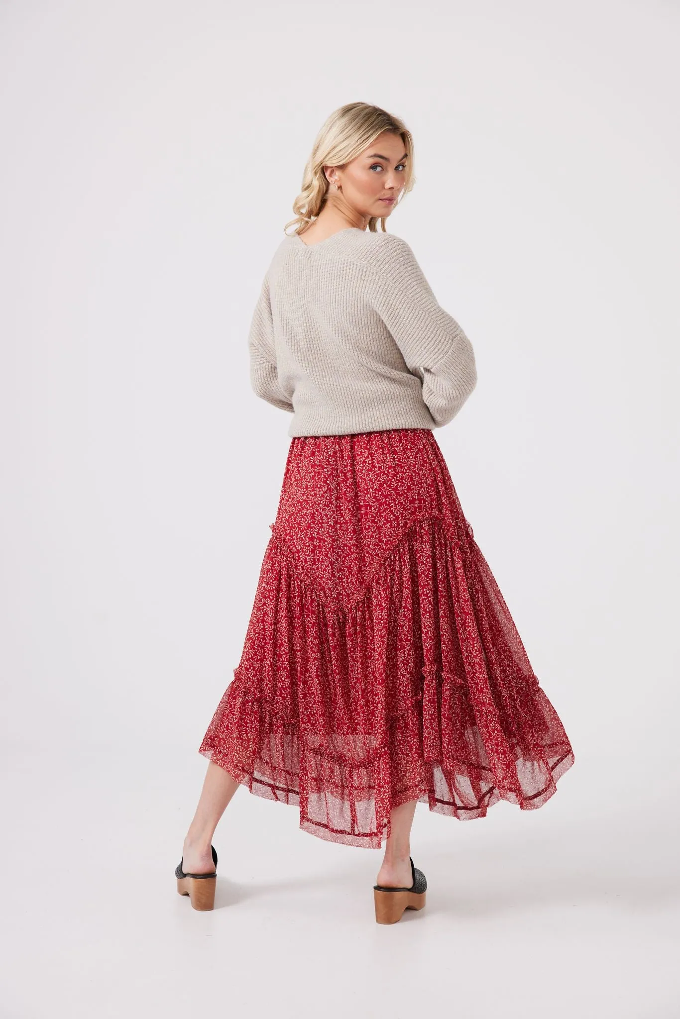 Sabrina Skirt (Red Mystic)