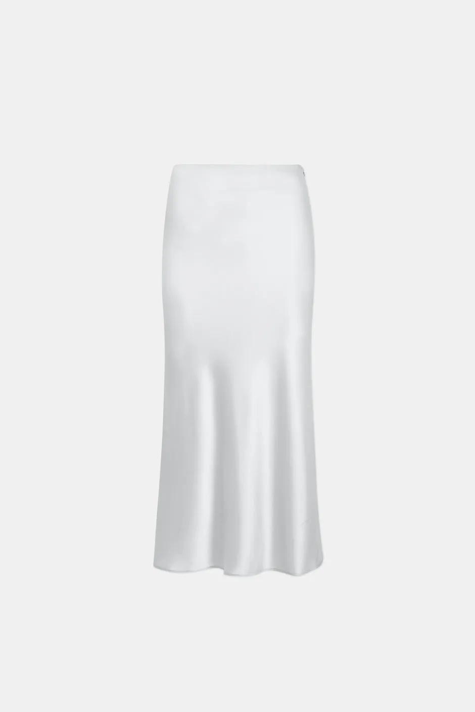 Satin Valletta Skirt - Platinum