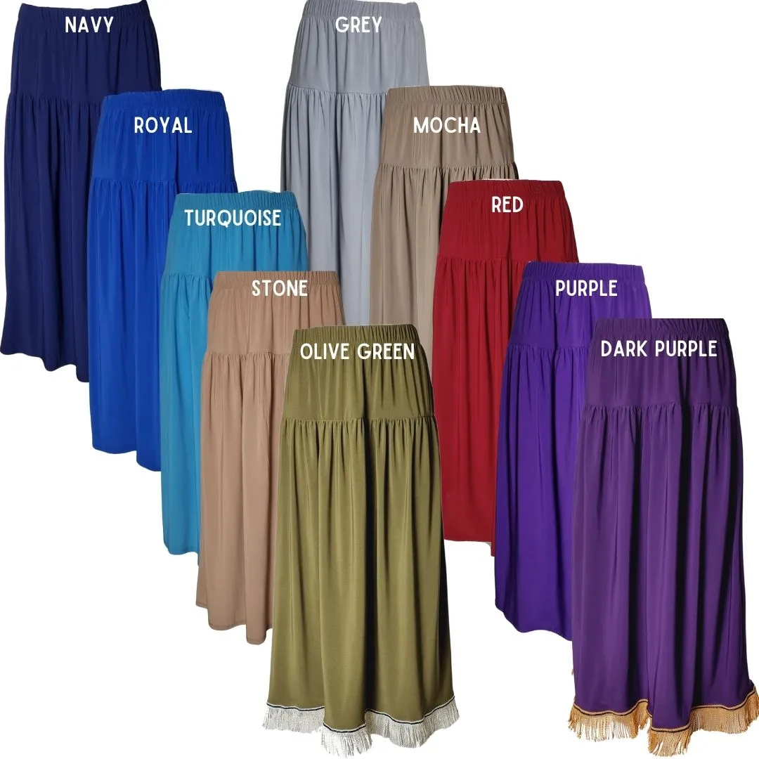 Simple Midi Skirt (12 Colours)