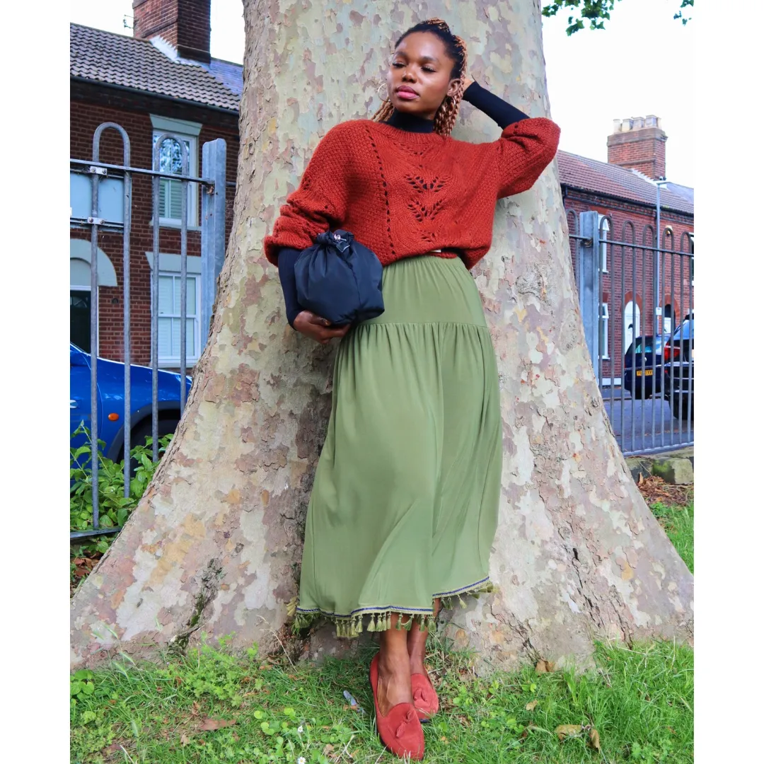 Simple Midi Skirt (12 Colours)