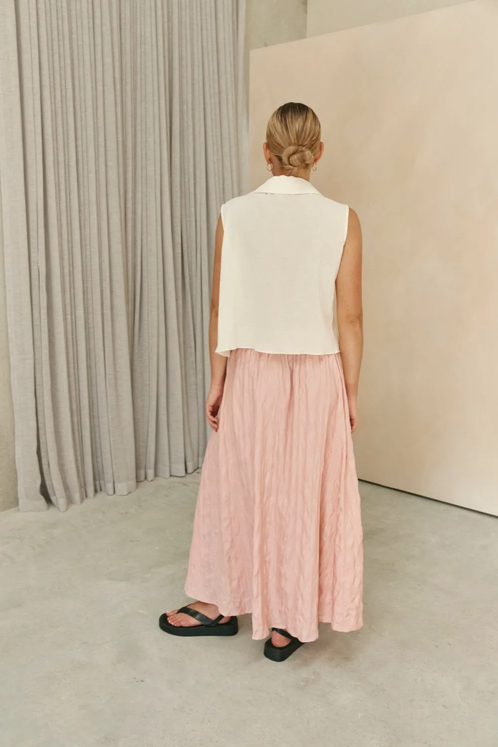 Solara Midi Skirt Pink