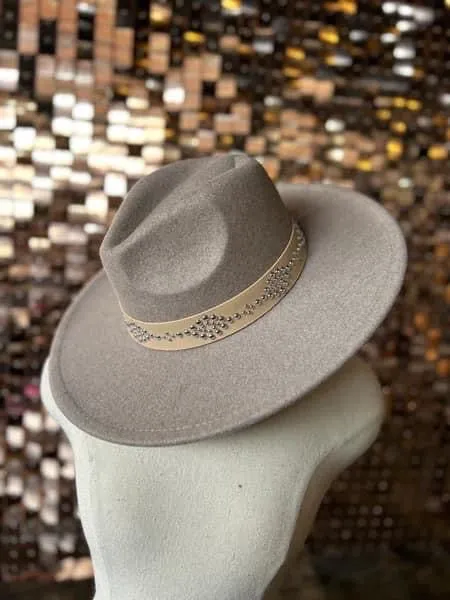 Studded Statement Fedora Hat